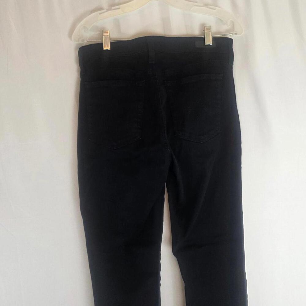 AG Mari Black High-Rise Slim Straight Women's Jeans - Picture 3 of 11